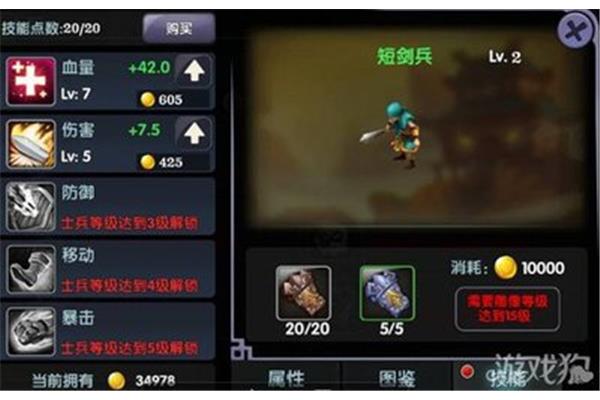一款升级的弓箭塔防游戏,城堡上有弓箭塔防