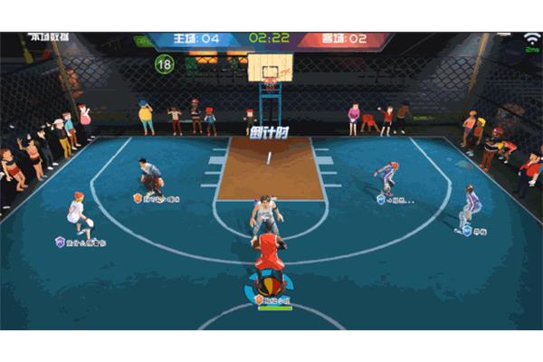 篮球可以作为团体游戏来玩,篮球游戏5v5里都是真人