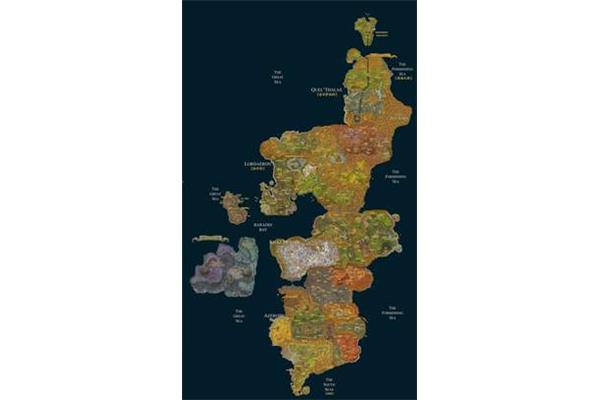 霸权艾泽拉斯地图,wow妖精的发源地在哪里?