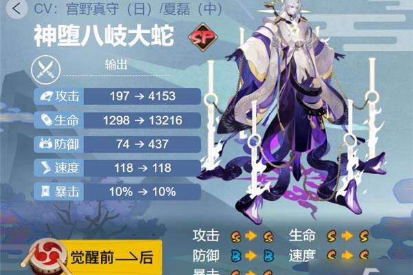 Sp 八岐大蛇御魂搭配,神降八岐大蛇御魂搭配
