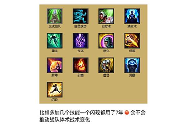 LOL召唤师技能重生,LOL召唤师技能内涵图