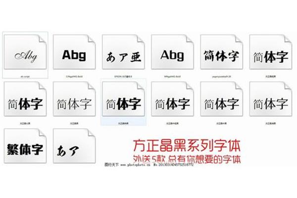 求PS美工下载常用字体包这是什么字体?