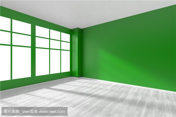 深绿色房间
